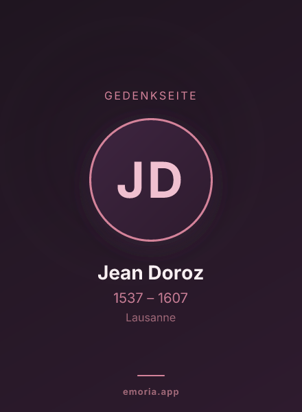 Gedenkportrait von Jean Doroz