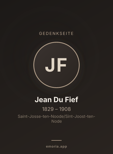 Gedenkportrait von Jean Du Fief