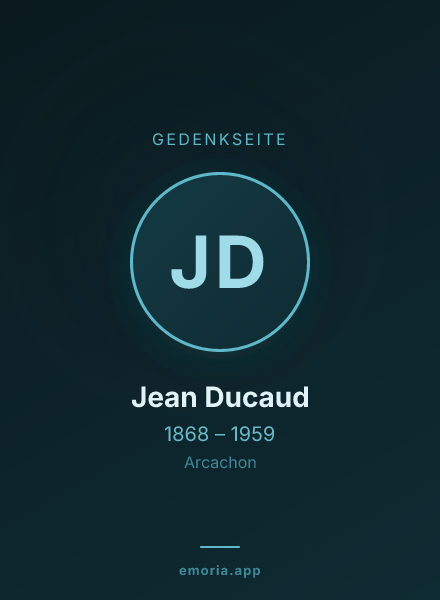 Gedenkportrait von Jean Ducaud