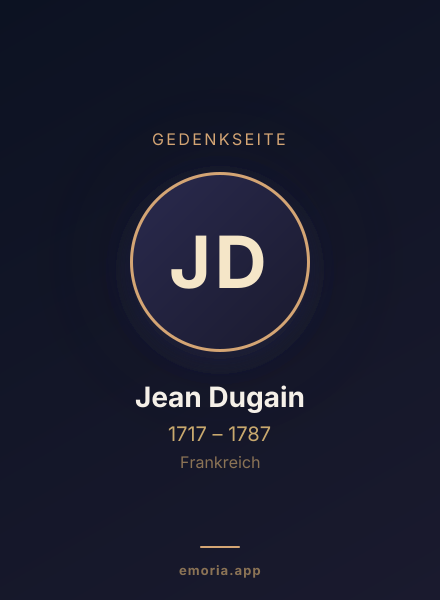 Gedenkportrait von Jean Dugain