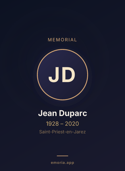 Memorial portrait of Jean Duparc