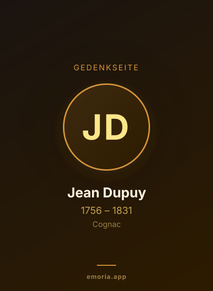 Gedenkportrait von Jean Dupuy