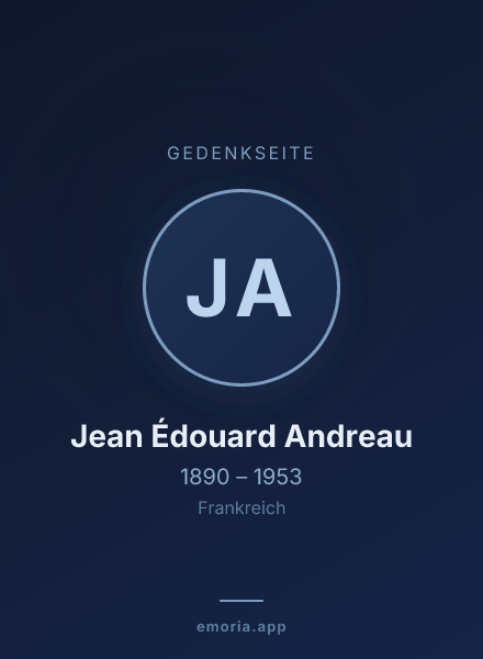 Gedenkportrait von Jean Édouard Andreau
