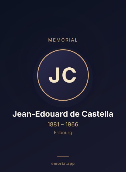 Memorial portrait of Jean-Edouard de Castella