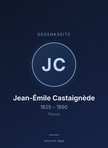 Gedenkportrait von Jean-Émile Castaignède