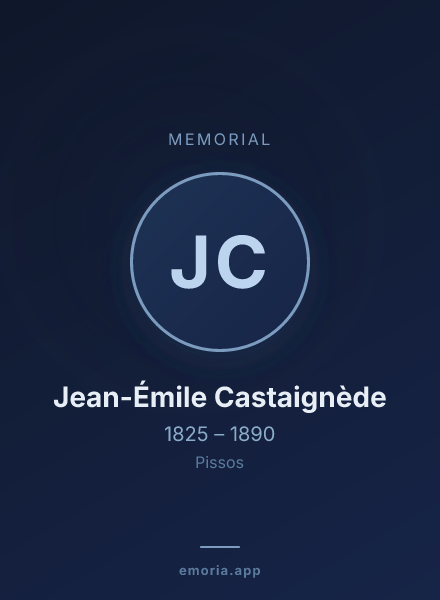 Memorial portrait of Jean-Émile Castaignède