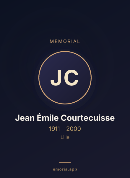 Memorial portrait of Jean Émile Courtecuisse