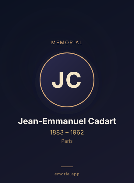 Memorial portrait of Jean-Emmanuel Cadart