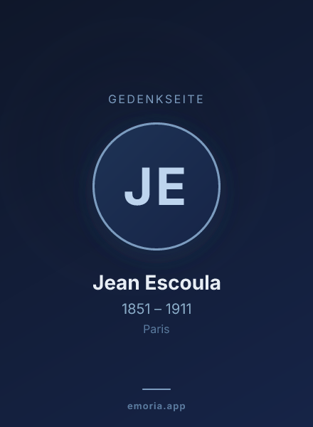 Gedenkportrait von Jean Escoula