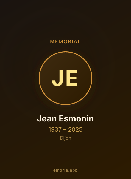 Memorial portrait of Jean Esmonin