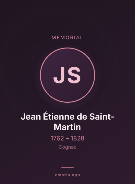 Memorial portrait of Jean Étienne de Saint-Martin