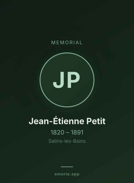 Memorial portrait of Jean-Étienne Petit