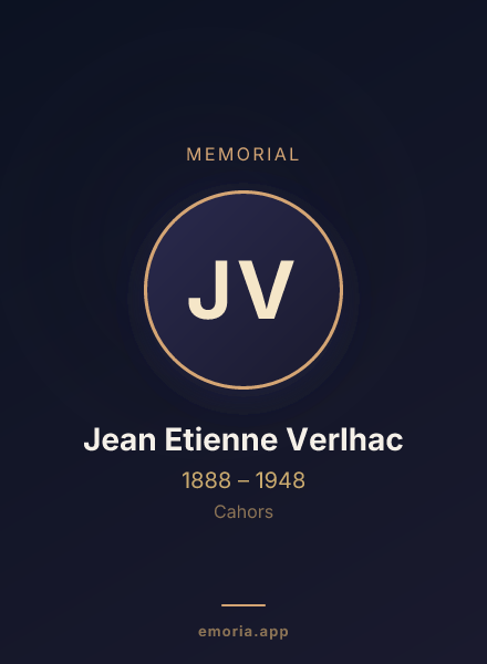 Memorial portrait of Jean Etienne Verlhac