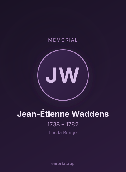 Memorial portrait of Jean-Étienne Waddens