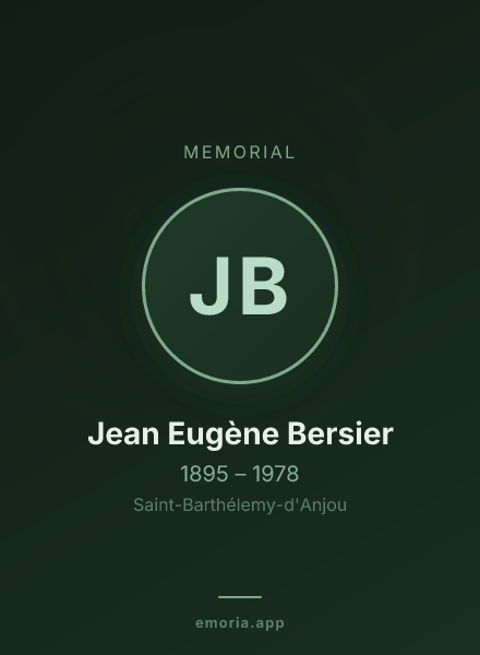 Memorial portrait of Jean Eugène Bersier