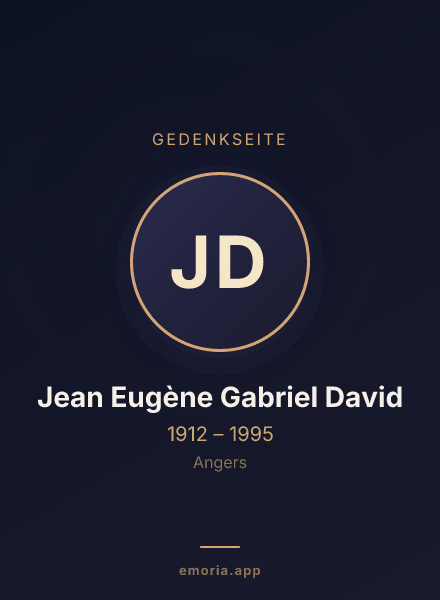 Gedenkportrait von Jean Eugène Gabriel David