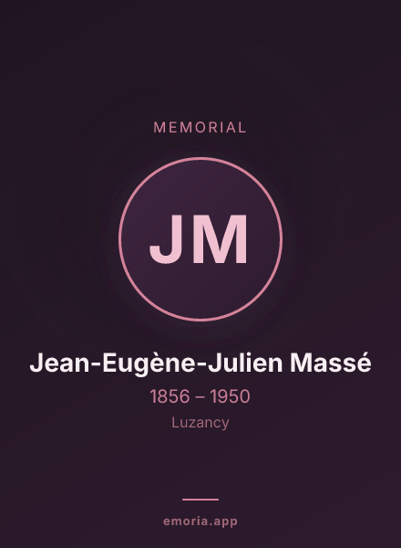 Memorial portrait of Jean-Eugène-Julien Massé