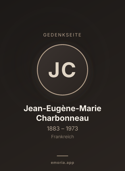 Gedenkportrait von Jean-Eugène-Marie Charbonneau