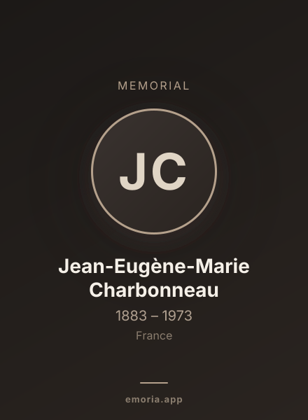 Memorial portrait of Jean-Eugène-Marie Charbonneau