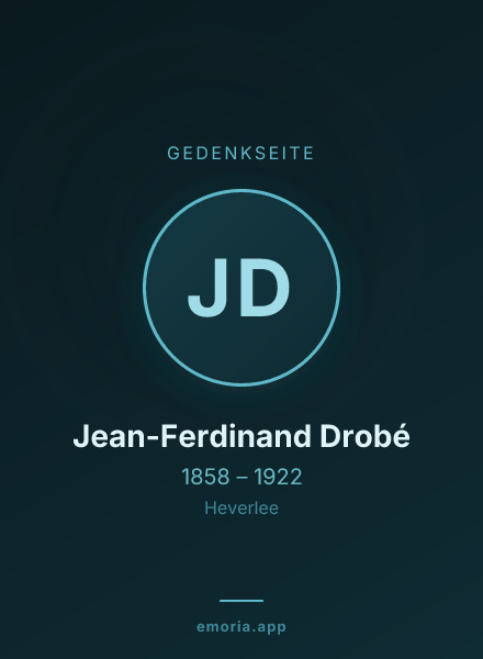 Gedenkportrait von Jean-Ferdinand Drobé