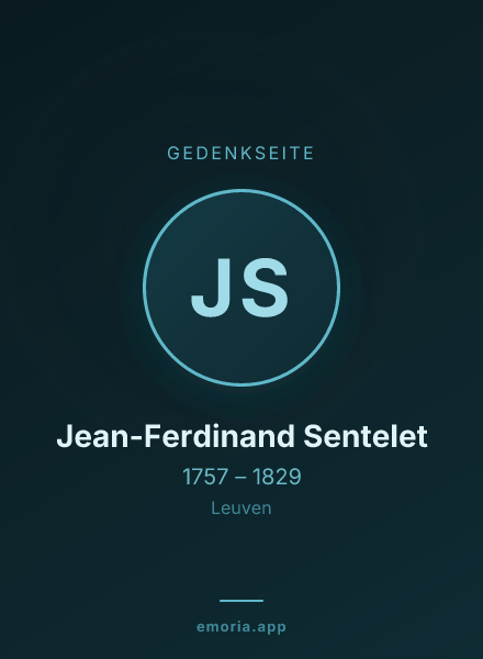 Gedenkportrait von Jean-Ferdinand Sentelet