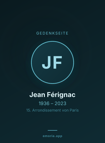 Gedenkportrait von Jean Férignac