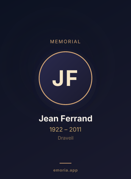 Memorial portrait of Jean Ferrand