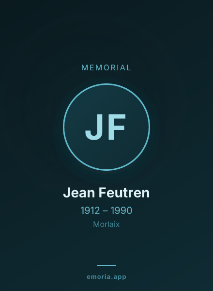 Memorial portrait of Jean Feutren