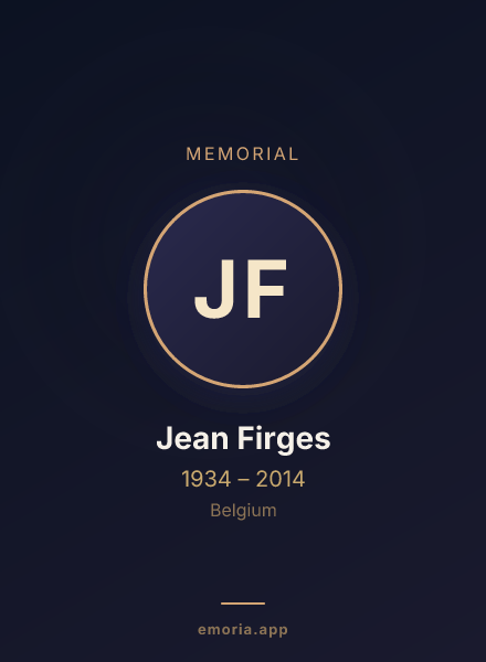 Memorial portrait of Jean Firges
