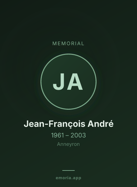 Memorial portrait of Jean-François André