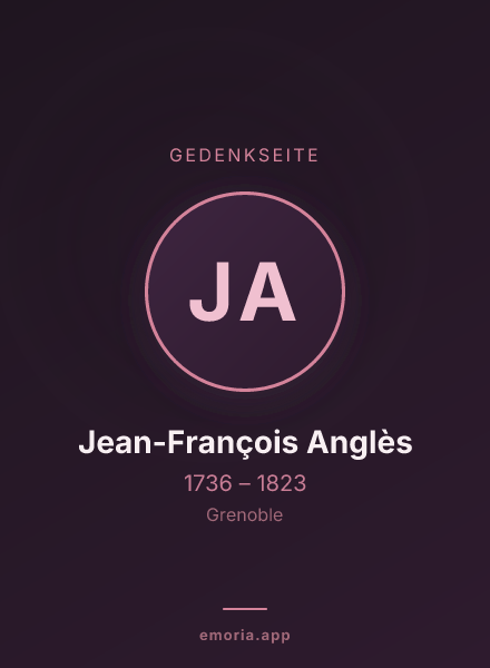Gedenkportrait von Jean-François Anglès