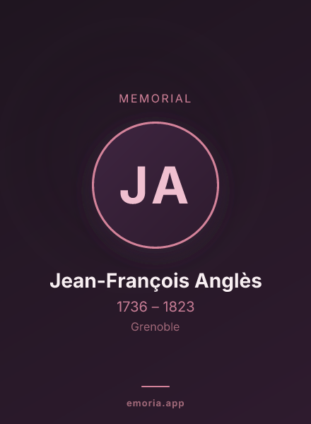 Memorial portrait of Jean-François Anglès