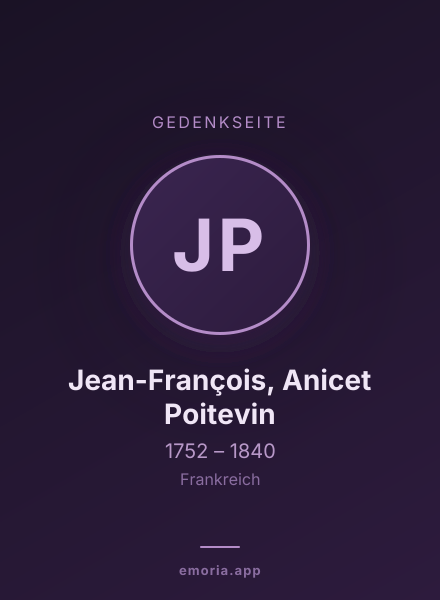 Gedenkportrait von Jean-François, Anicet Poitevin