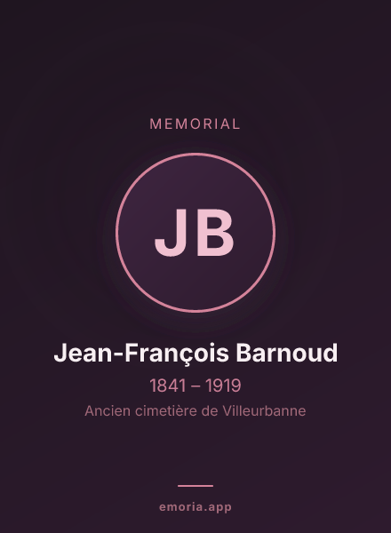 Memorial portrait of Jean-François Barnoud