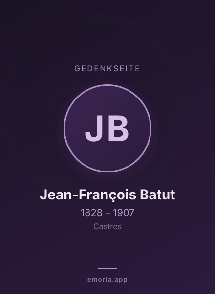 Gedenkportrait von Jean-François Batut