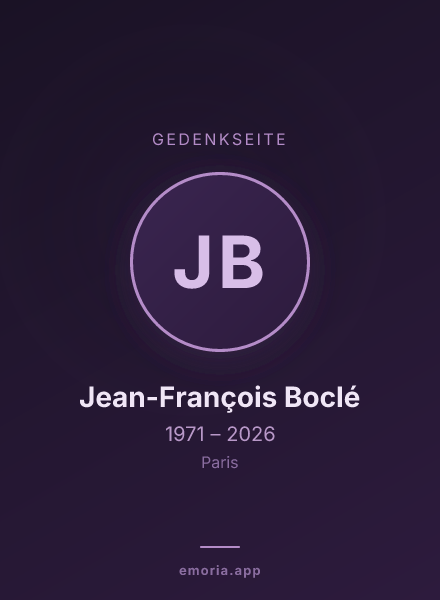 Gedenkportrait von Jean-François Boclé