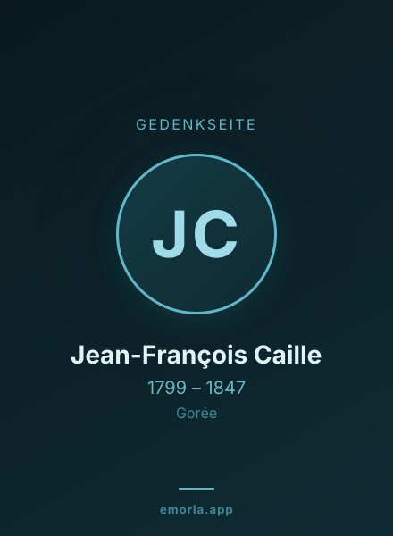 Gedenkportrait von Jean-François Caille