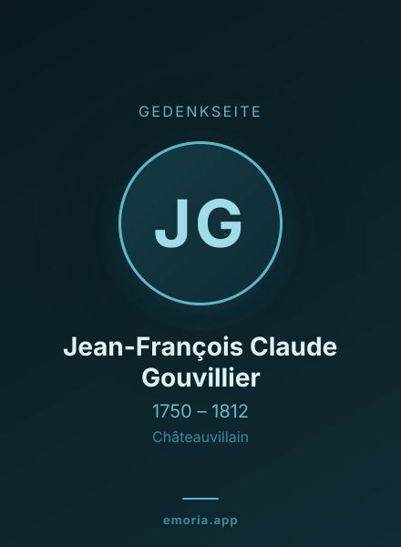 Gedenkportrait von Jean-François Claude Gouvillier