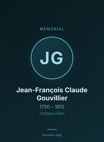Memorial portrait of Jean-François Claude Gouvillier