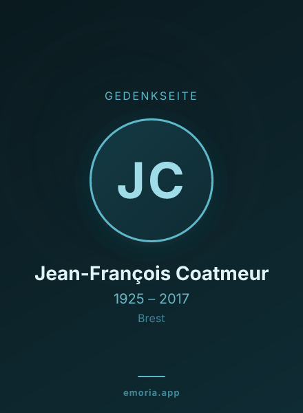 Gedenkportrait von Jean-François Coatmeur