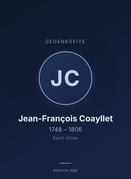Gedenkportrait von Jean-François Coayllet