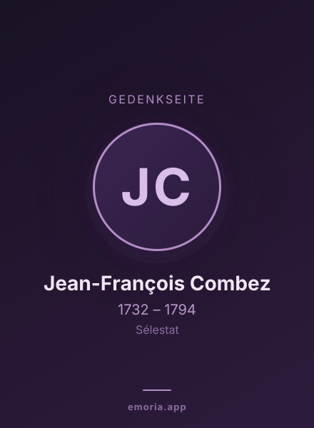 Gedenkportrait von Jean-François Combez