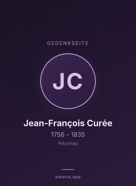 Gedenkportrait von Jean-François Curée