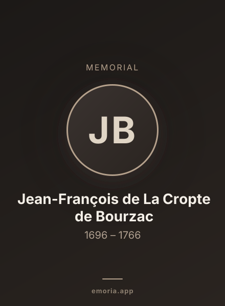 Memorial portrait of Jean-François de La Cropte de Bourzac