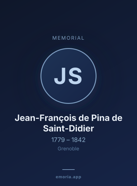 Memorial portrait of Jean-François de Pina de Saint-Didier