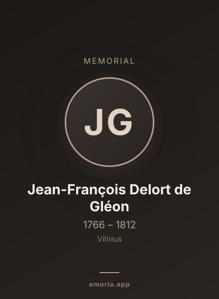 Memorial portrait of Jean-François Delort de Gléon