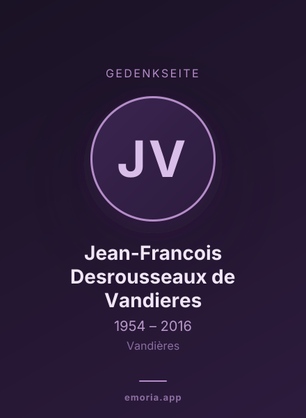 Gedenkportrait von Jean-Francois Desrousseaux de Vandieres