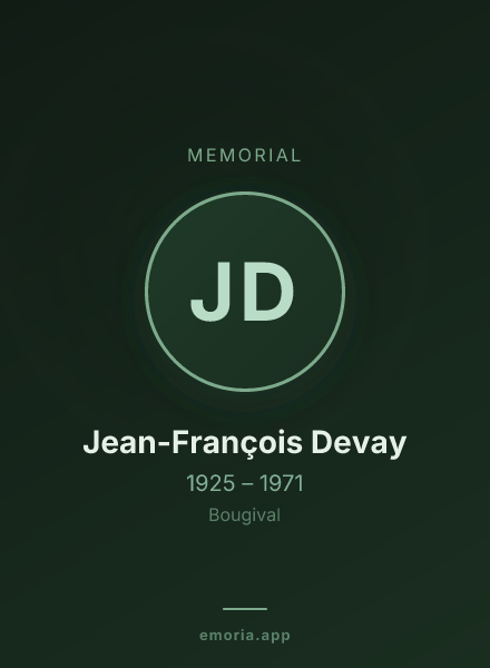 Memorial portrait of Jean-François Devay