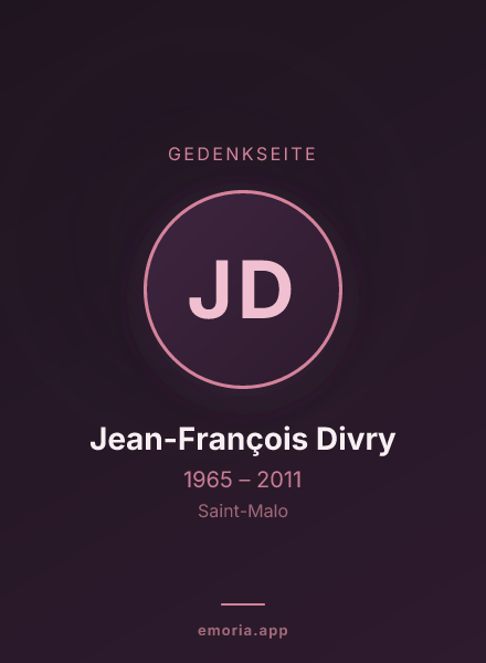 Gedenkportrait von Jean-François Divry