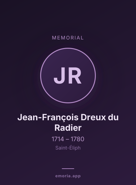 Memorial portrait of Jean-François Dreux du Radier
